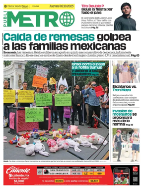 Cover of Publimetro Quintana Roo