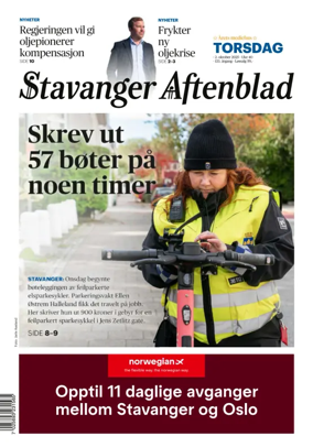 Cover of Stavanger Aftenblad