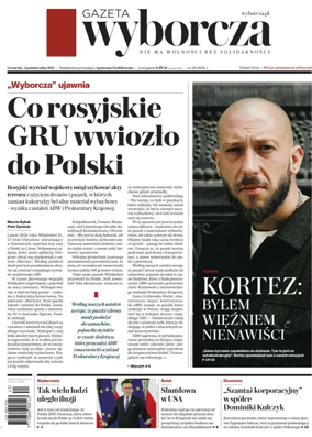 Cover of Gazeta Wyborcza