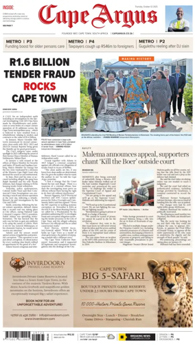 Cover of Cape Argus