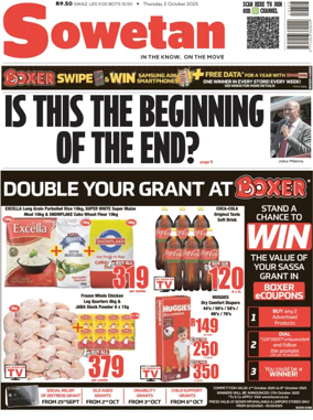 Cover of Sowetan