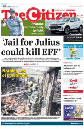 Cover of The Citizen (KZN)