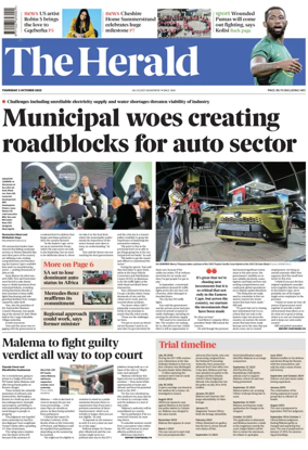 Cover of The Herald (South Africa)