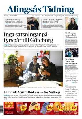 Cover of Alingsås Tidning