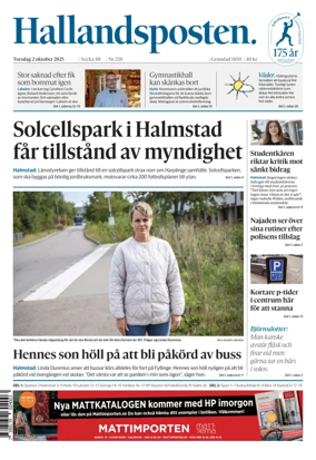 Cover of Hallandsposten