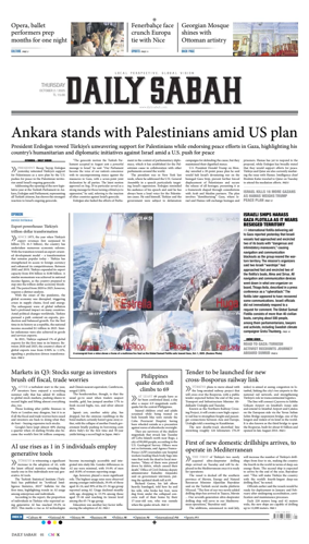Cover of Daily Sabah (Turkey)