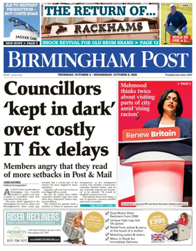 Cover of Birmingham Post
