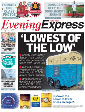 Cover of Evening Express (Extra Edition)