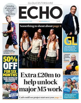 Cover of Gloucestershire Echo