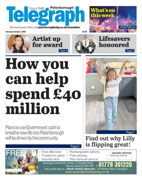 Cover of The Peterborough Evening Telegraph