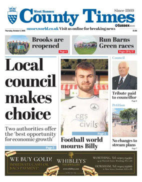 Cover of West Sussex County Times