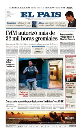 Cover of El Pais (Uruguay)