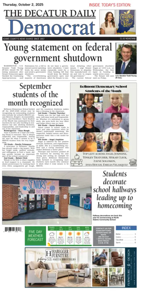 Cover of The Decatur Daily Democrat