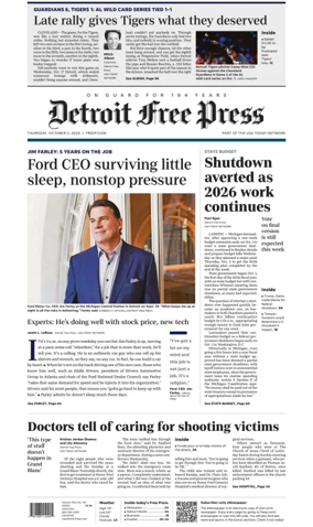 Cover of Detroit Free Press
