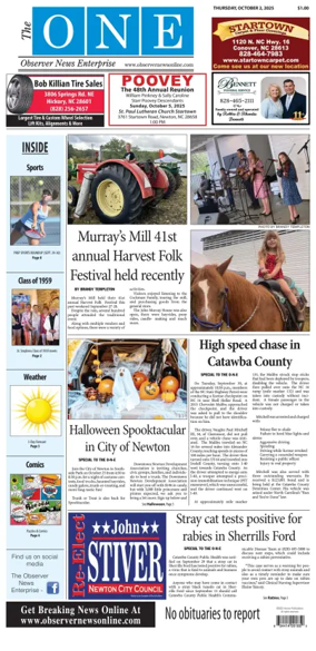 Cover of Observer News Enterprise