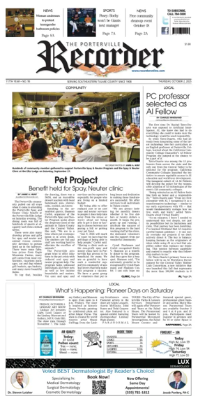 Cover of Porterville Recorder