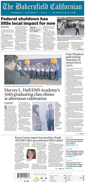 Cover of The Bakersfield Californian