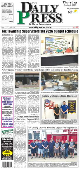 Cover of The Daily Press