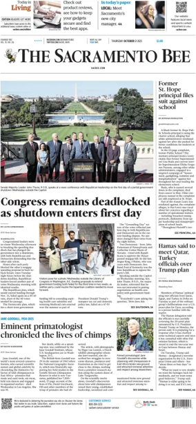 Cover of The Sacramento Bee