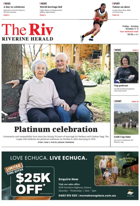 Cover of The Riverine Herald