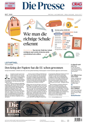 Cover of Die Presse