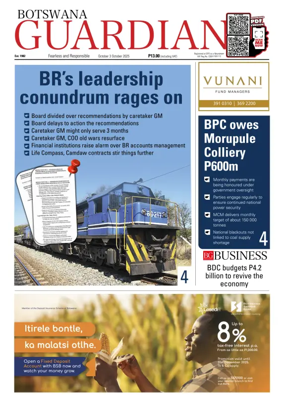 Cover of Botswana Guardian