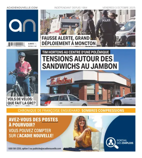 Cover of Acadie Nouvelle