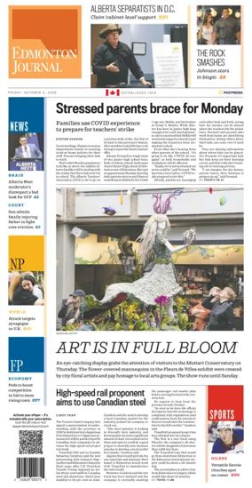 Cover of Edmonton Journal