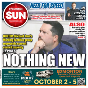 Cover of Edmonton Sun