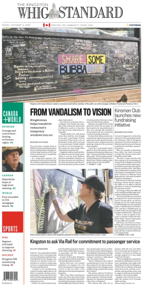 Cover of Kingston Whig-Standard