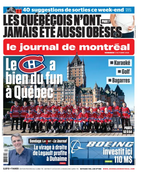 Cover of Le Journal de Montreal