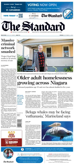 Cover of The Standard (St. Catharines)