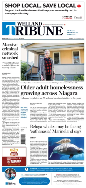 Cover of The Welland Tribune