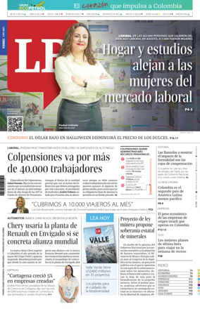Cover of La Republica (Colombia)