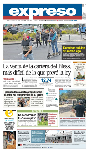 Cover of Diario Expreso
