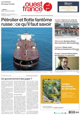 Cover of Ouest France (Les Herbiers / Montaigu)