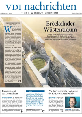 Cover of VDI Nachrichten
