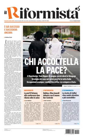 Cover of Il Riformista (Italy)