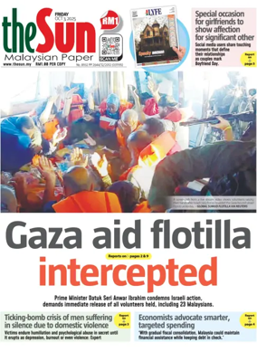 Cover of The Sun (Malaysia)