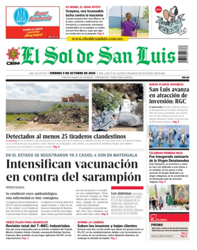 Cover of El Sol de San Luis Potosi