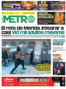 Cover of Publimetro Quintana Roo