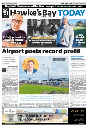 Cover of Hawke's Bay Today