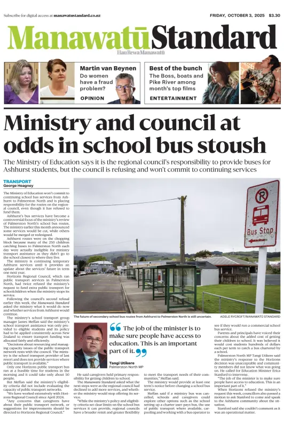 Cover of Manawatu Standard