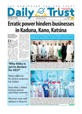 Cover of Daily Trust