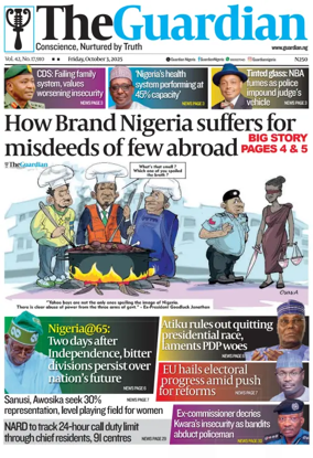 Cover of The Guardian Nigeria