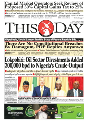 Cover of THISDAY
