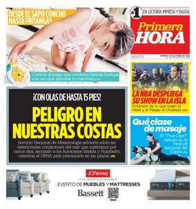 Cover of Primera Hora