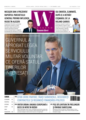 Cover of Romania Libera - Friday Edition