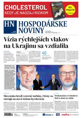 Cover of Hospodárske noviny