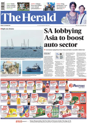 Cover of The Herald (South Africa)